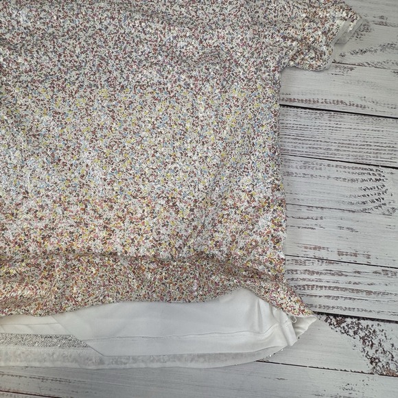 Isaac Mizrahi Live Women Always Isaac Sequin T-Shirt-Multi Color Sequence Large - Picture 7 of 11